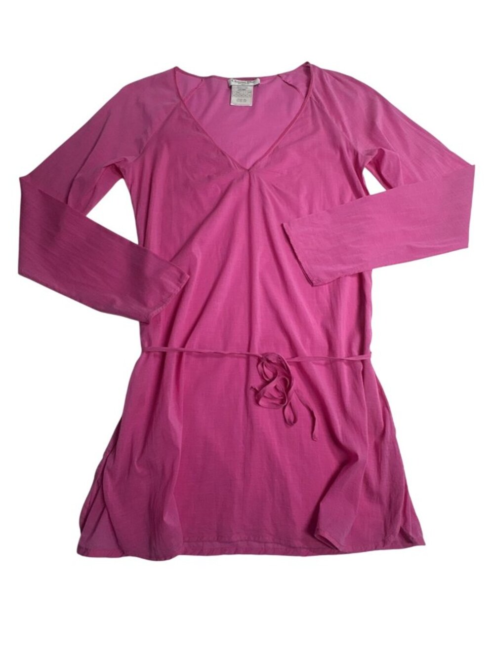 Vintage Christian Dior Silk Swim Cover Up in Pink